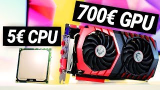 5€ CPU mit 700€ Grafikkarte 4K GAMING TEST [upl. by Amalie]