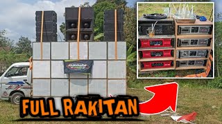 Wooouuuu full power rakitan cek sound persiapan karnaval  NANDA AUDIO BLITAR [upl. by Hyo]