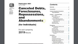 1099 C WHAT CAN I DO ABOUT IT  DEBT CANCELLATION [upl. by Rosamond954]