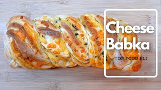 Cheese Babka Recipe  Shaping Cheese Bread  Top Food Eli [upl. by Pence392]