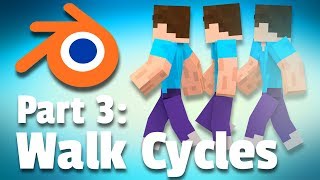 Making a Minecraft Animation  Part 3 Walk Cycles Tutorial [upl. by Graehme]