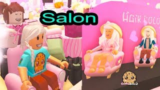 Hair Style Salon  Spa  Roblox Cookie Swirl C Game Play Video [upl. by Wessling]