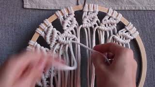 DIY Tutorial l How To Make A Unique Macramé Tree of Life [upl. by Daggett]