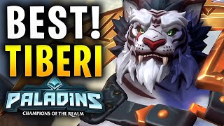 TIBERIUS IS CLOSE TO PERFECT  Paladins Gameplay Build [upl. by Waldon522]