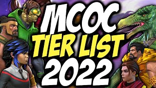 MCOC Tier List  Best Champions In Marvel Contest Of Champions  January 2022 [upl. by Enyaht]