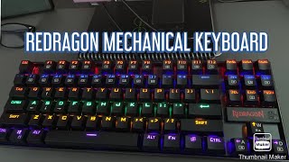 REDRAGON TKL Mechanical Gaming Keyboard Red Switches [upl. by Eelik]