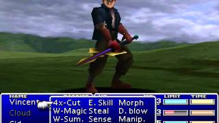 Final Fantasy VII  Cid Highwinds Limit Breaks [upl. by Ecirtaed883]