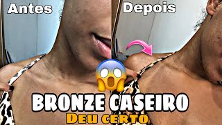 BRONZE CASEIRO USANDO APENAS CENOURA 😱  faça você mesmo super simples  por PALOMA ROCHA [upl. by Hinman]