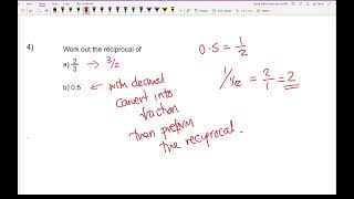 KS3GCSE Maths  Reciprocals [upl. by Seidule]