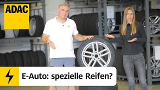 Welche Reifen benötigt ein Elektroauto  Unter Strom – Einfach Elektromobilität  47  ADAC [upl. by Aneris]