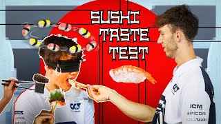 Yuki Tsunodas Sushi Taste Test [upl. by Atteuqram741]