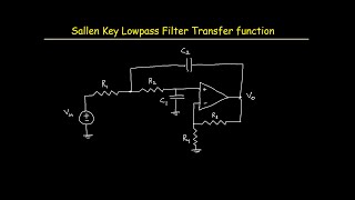 Signals and Systems  Sallen Key Transfer Function Lowpass Filter [upl. by Sgninnej375]