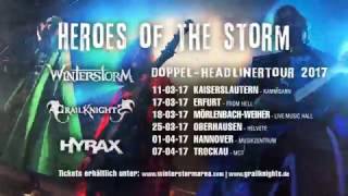 HYRAX  WINTERSTORM  GRAILKNIGHTS  Tour 2017 Trailer [upl. by Ruy]