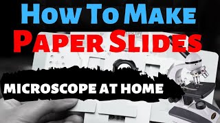 How to Make Paper Microscope Slides  Paper Slides Foldscope [upl. by Raasch]