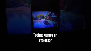 TECHNO GAMER VIDEO ON PROJECTOR  4K  technogamerz shorts [upl. by Ahcsrop]