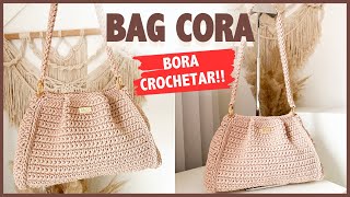 A Bolsa Cora é Linda e Espaçosa  Bolsa de Crochê em Fio Náutico Poliéster por Dazz Crochê [upl. by Standford989]