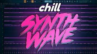 How I made Chill Synthwave using only Stock Plugins FL Studio [upl. by Yllrebmik]