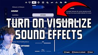 How To Turn On Visualize Sound Effects in Fortnite Chapter 5 Season 2 [upl. by Beora936]