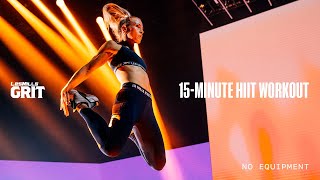 15Minute Athome HIIT Cardio Workout  LES MILLS GRIT  LES MILLS X REEBOK NANO SERIES [upl. by Isle]