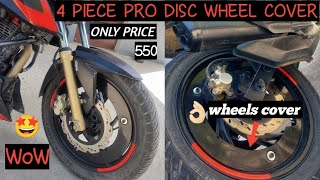 Apache rtr 200 4v universal pro disc wheels cover installation bike installation apache 4v [upl. by Heathcote]