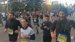 Zurich rock n quotRoll Running series Maraton de Madrid 2024 a la altura del Santiago Bernabeu [upl. by Corine863]