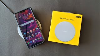 Realme 10W Wireless Charger  Unboxing and First Look [upl. by Paulita]