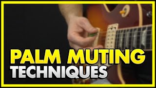 Palm Muting Guitar Techniques You Should Know [upl. by Gytle]