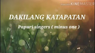 Dakilang katapatan  Papuri Singer karaoke [upl. by Pauiie]