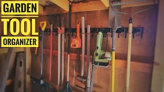 Garden Tool Organizer  How To Organize Your Garage Or Shed [upl. by Harrat451]