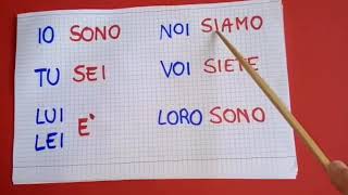 Corso di Italiano il verbo essere [upl. by Sheffie]