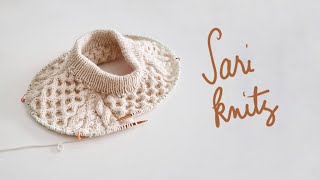 Sari knits 2021e8 My offwhite cable pullover [upl. by Allesig565]