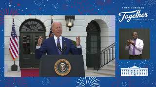 4th of July Celebration with President Biden at the White House [upl. by Moretta]