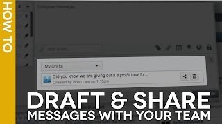 HootTip  How to Draft and Share a Message Template [upl. by Keen746]