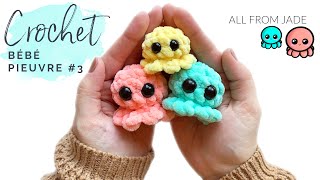 TUTORIEL DÉBUTANT AU CROCHET  BÉBÉ PIEUVRE 3 AMIGURUMI  Version droitier [upl. by Artemla]