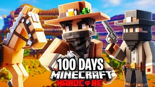 I Survived 100 Days in the WILD WEST in Minecraft Hardcore [upl. by Anawed822]