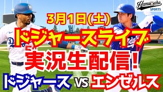 【大谷翔平】【ドジャース】大谷翔平出場！ドジャース対エンゼルス オープン戦 31 【ラジオ調実況】 [upl. by Ainniz]