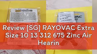 Review SG RAYOVAC Extra Size 10 13 312 675 Zinc Air Hearing Aid Battery 6 Pieces Per Card [upl. by Renraw]