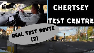 Chertsey Driving Test Centre  REAL Test Route 2  Full Commentary [upl. by Olivero]