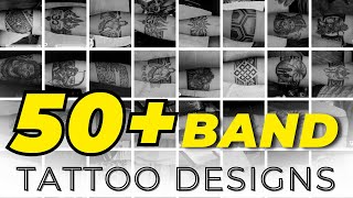 50 Band Tattoo Designs  Part  3 dastattoos [upl. by Sorips]