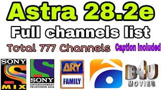 Astra 28e all channels list  Astra 282e channels  Satellitesworld [upl. by Nwahsak568]