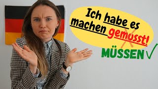 Perfektformen von Modalverben  Deutsche Grammatik b2 c1 inklusive Übung [upl. by Nagorb24]