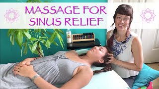 Massage Techniques for Sinus Pressure Relief  Relaxing Holistic Healing with Jen Hilman [upl. by Jonme]