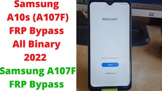 Samsung A10s A107F FRP Bypass All Binary 2022  samsung a107f frp bypass  samsung a107f frp [upl. by Elnukeda]