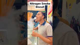 Nitrogen smoke biscuit shorts foodlover reels biscuit [upl. by Nnyleitak]