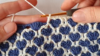 Şahane bir yelek battaniye örgü modeli crochet knitting [upl. by Yahsan]