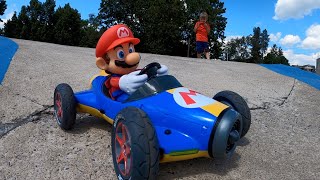 RC Mario Kart at the Skatepark [upl. by Ateinotna]