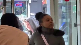 Woman slaps tourist across face in bizarre NYC pet store outburst  NBC New York [upl. by Robinette]