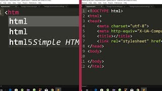 HTML5 and CSS3 Autocomplete Package  HTML and CSS Autocomplete Package for Sublime Text 3 [upl. by Nylynnej]