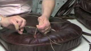 How To Make Leather Chair Cushions [upl. by Esidnak960]