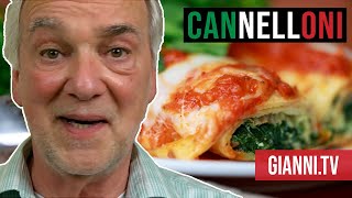 Spinach and Ricotta Cannelloni Italian recipe  Giannis North Beach [upl. by Calley]